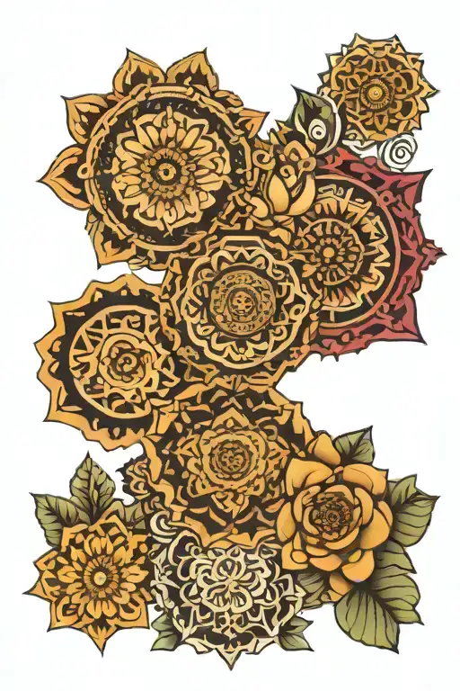 Mandala Design Inspred By Mom Dad And Karma And Hinduism