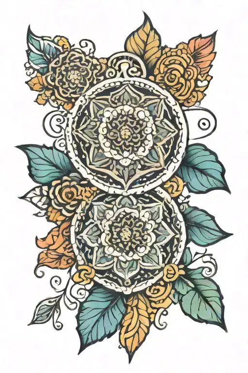 Mandala Design Inspired By Mom Dad And Karma And Hinduism