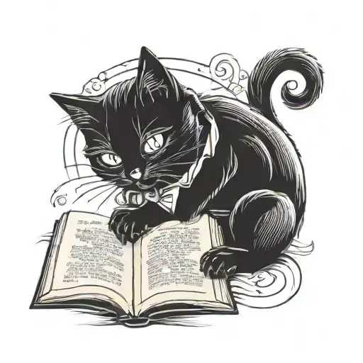 Black Cat Reading Book
