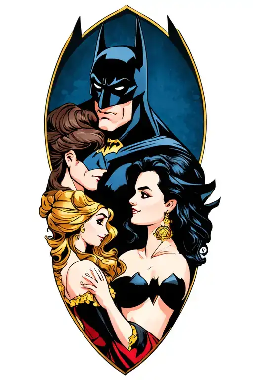 Batman And Belle Beauty And The Beast
