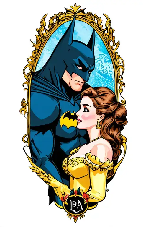 Batman And Belle Beauty And The Beast