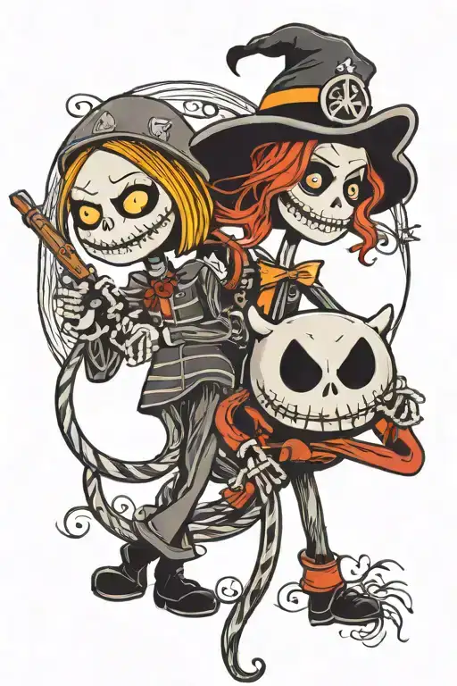 Firefighter Nightmare Before Christmas Jack And Willow Kids