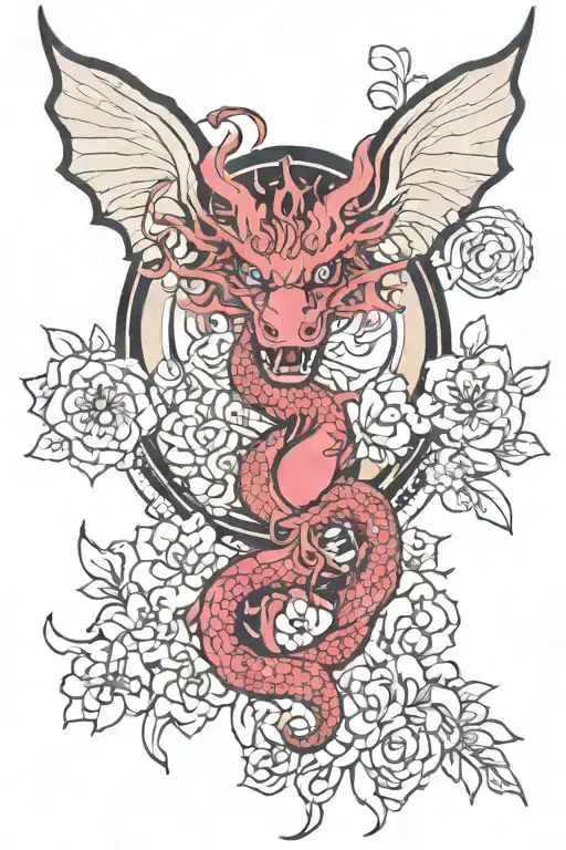 Dragon Sakura Mandala