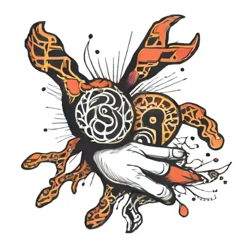 Love Sign Language Sign Made Of Fingerprints