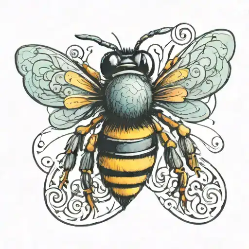 Bee Made Of Letters A B C