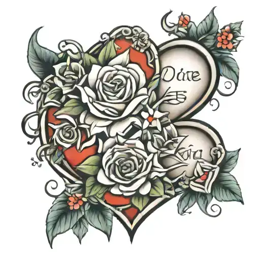 Memorial Tattoo Combining I Love You Sister