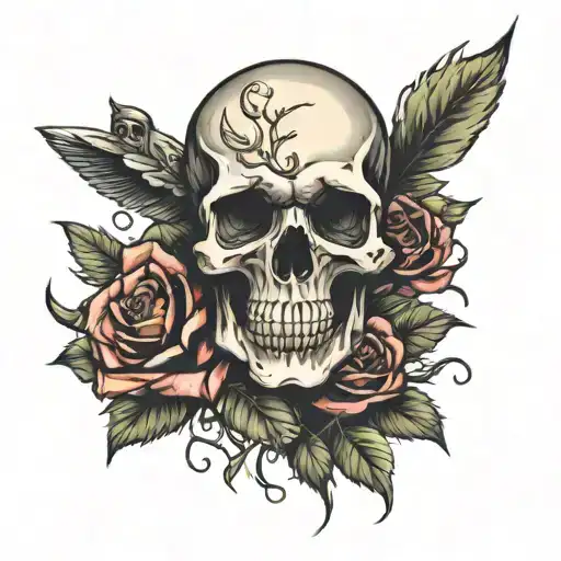 Skull And Roses