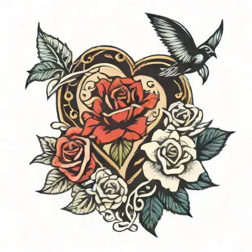 Date Of Birth In A Heart