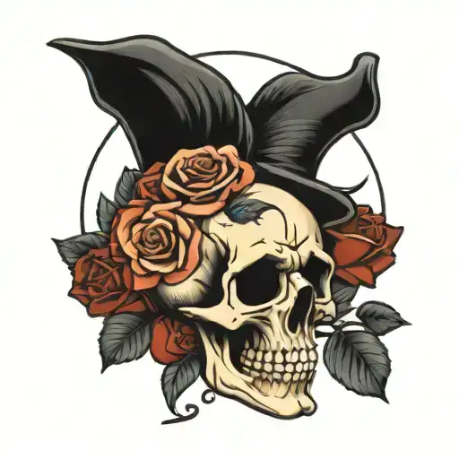 Skull Abd Roses