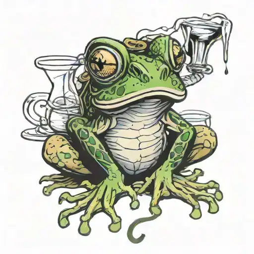 Frog With Hooch Bootle