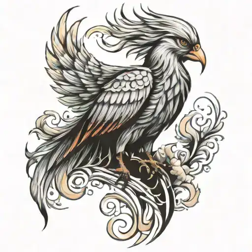 Phoenix Bird Forearm Sleeve