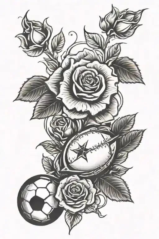 Football And Rose