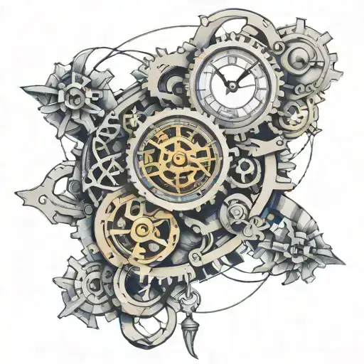 Clock Mechanism Intertwined