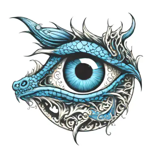 A Blue Dragon Eye