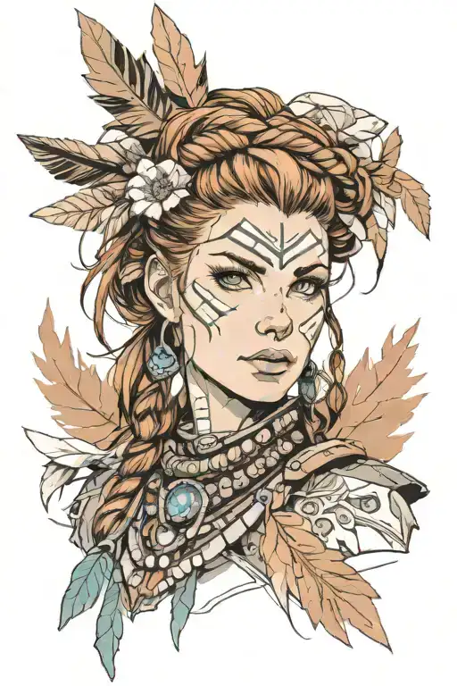 Aloy From Horizon Zero Dawn Portrait