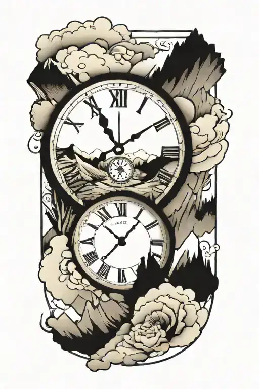 Clock Surrounded My Mountain Range