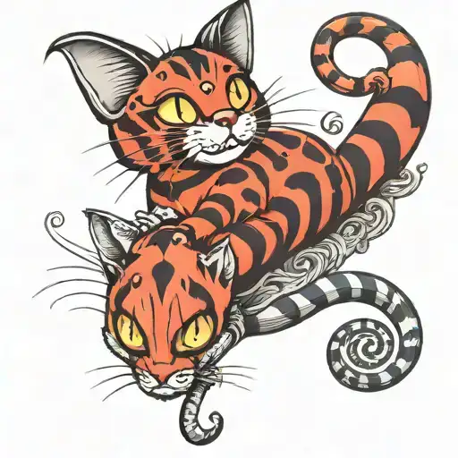 Ladybird And Cheshire Cat