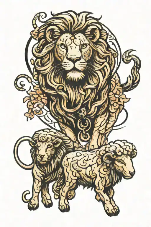 Lion And Sheep