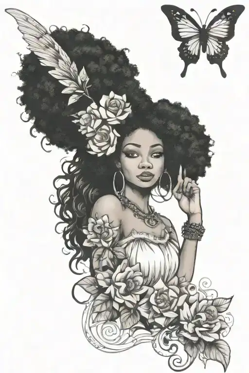 Afro Fairy Forearm