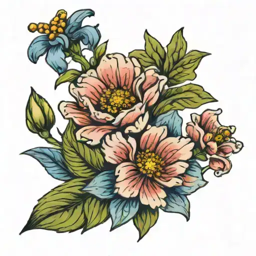 Dainty May And March Birth Flower Bouquet