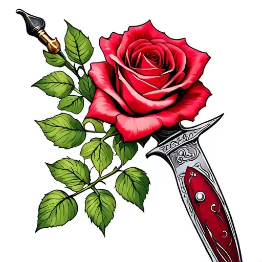 Knife And Rose
