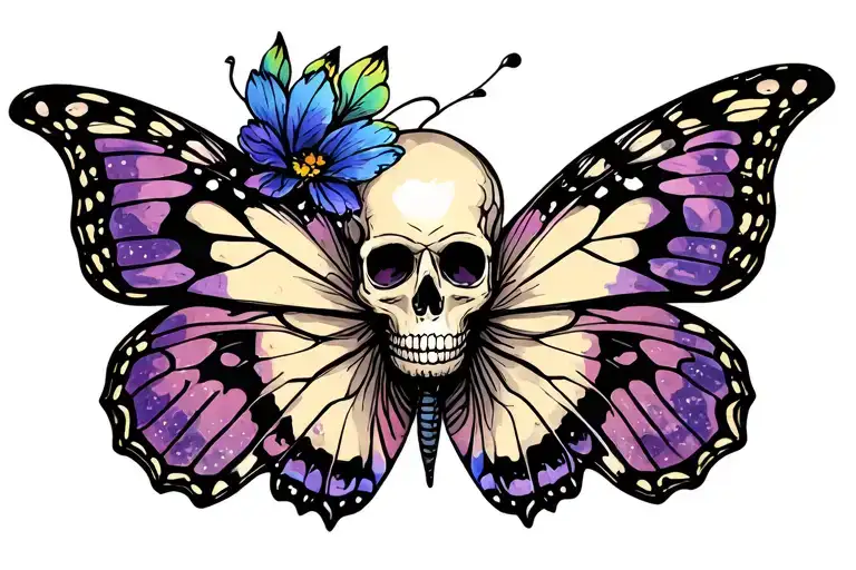 Skull Butterfly