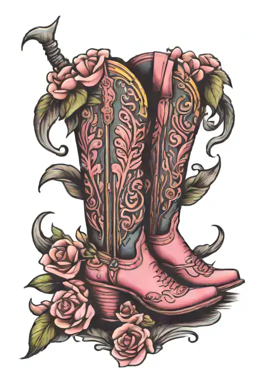 Pink Cowboy Boots