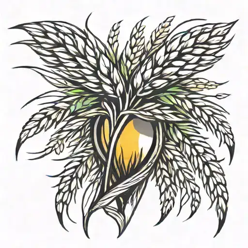 Wheat Sheaf With Sun