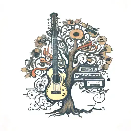 A Tree Made Of Musical Instruments Incorporated