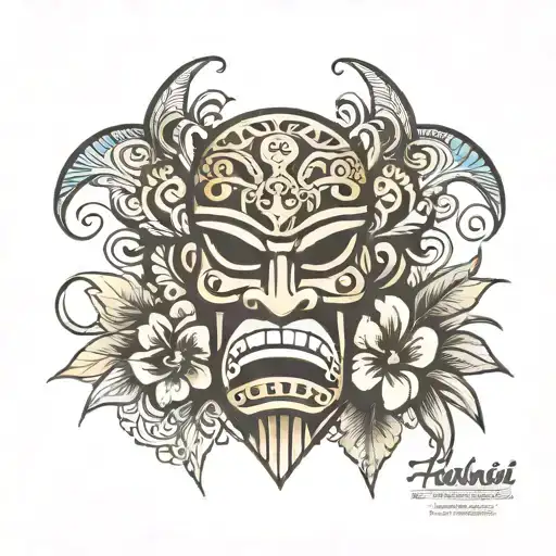 Hawaiian Tiki And Polynesian Head