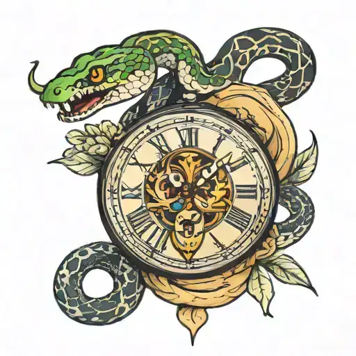 Snake Around A Clock