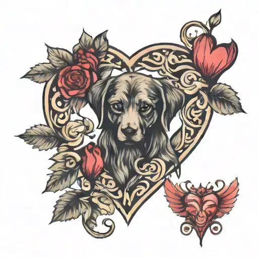 Viivi With Hearts In The Background Kursiv And With Hearts