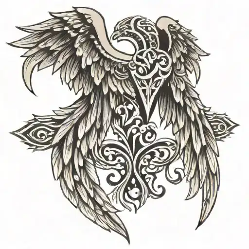Tribal Angel Wings
