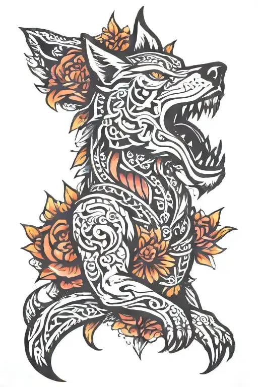 Totem Wolf Tattoo