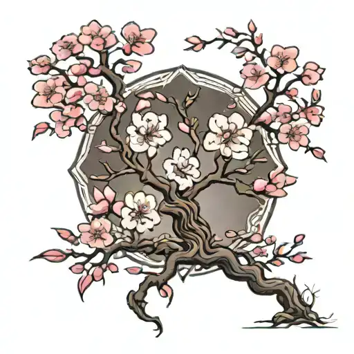 Cherry Blossom Tree Of Life