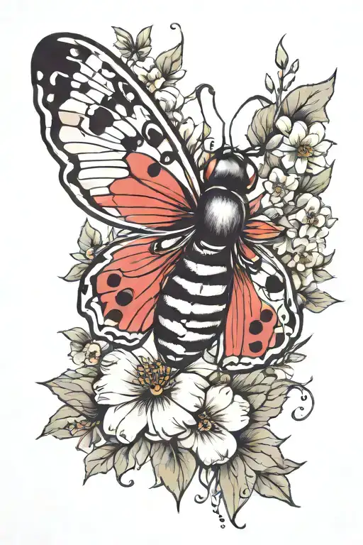 Orhid Ladybug Petunia Dove