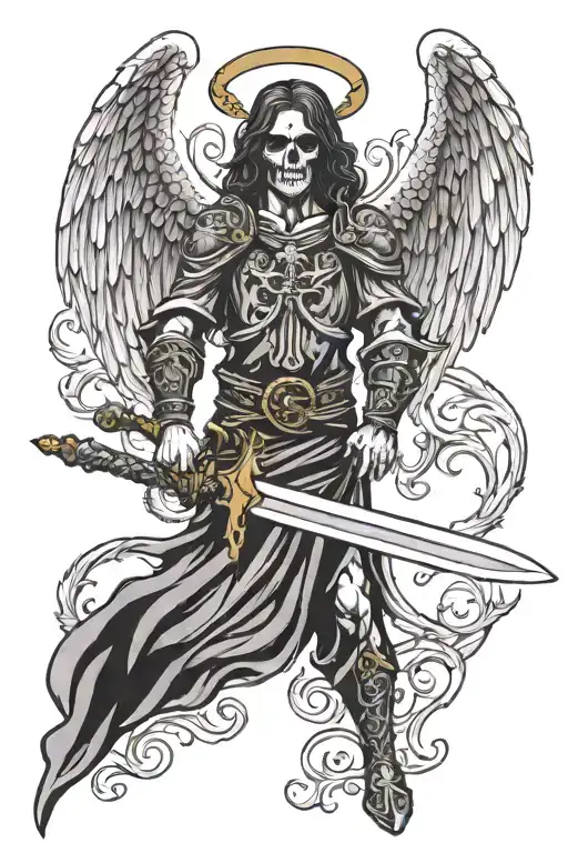 Angel Of Death With Sword