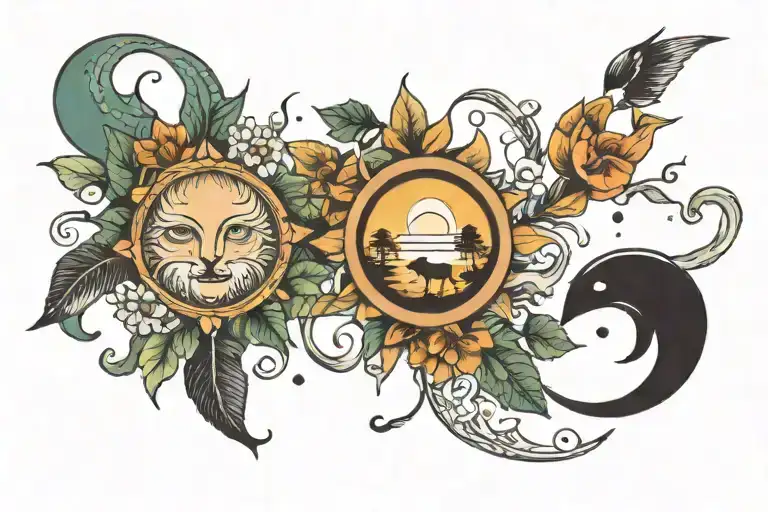 Camp Nature Sea Sun Moon