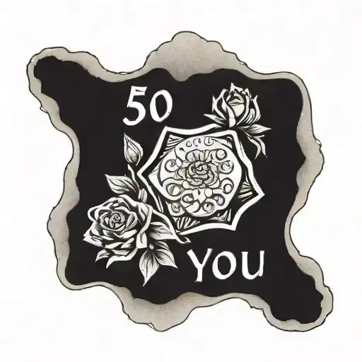 50 Pence Piece With Love You 50P