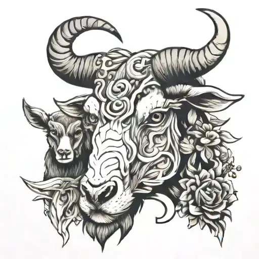 Mixture Of Goat Bull And A Bear