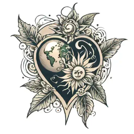 Earth Sun Heart