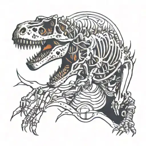 T Rex Fossil Skeleton