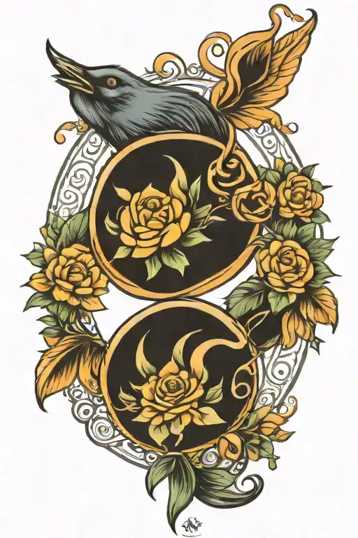 Boho Gemini Zodiac Sign