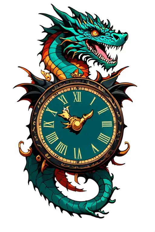 Dragon Hold Clock