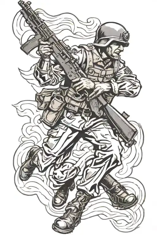 German Solider Ww2 Assault