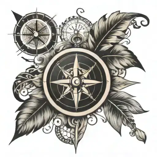 Compass Walking Path Leading Towards