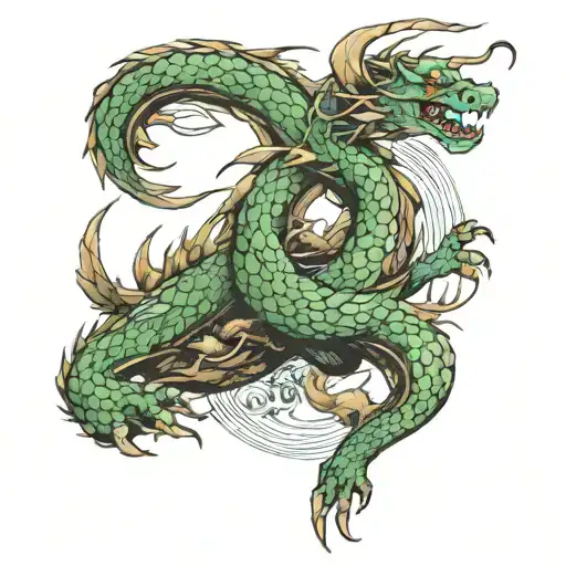 Climbing Dragon Wrapped