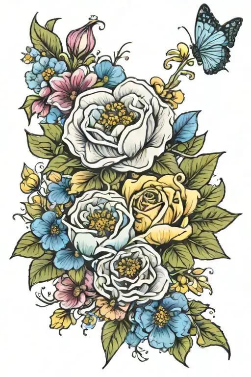 Birth Flowers Wrapped