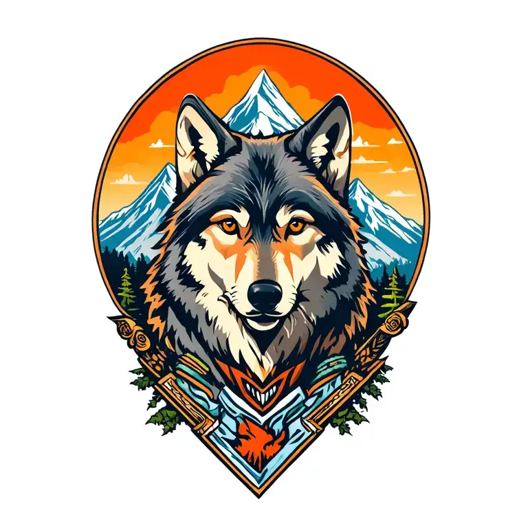 Wolf Mountain Range Show Strength Inspired