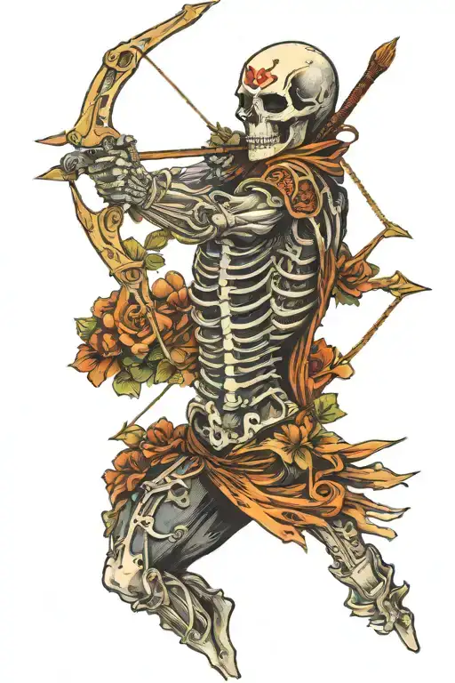 Skeleton Archer Shooting Arrows